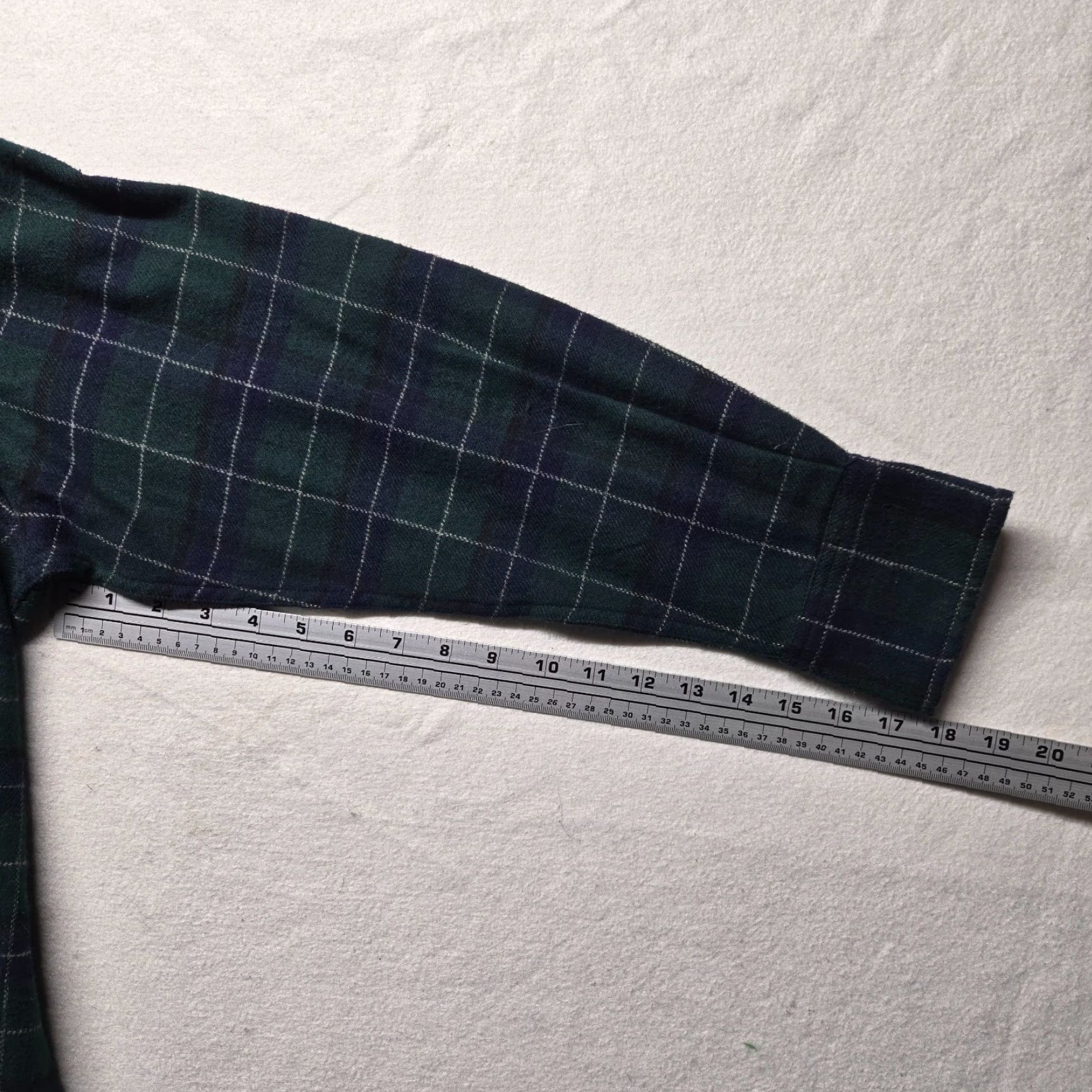 Vintage VINTAGE Venezia Jeans Jacket 2X Women's Plaid Green Flannel Short Zip Button Pockets Retro 80s 90s Casual Womens Size 40" / US 18 - 5 Thumbnail