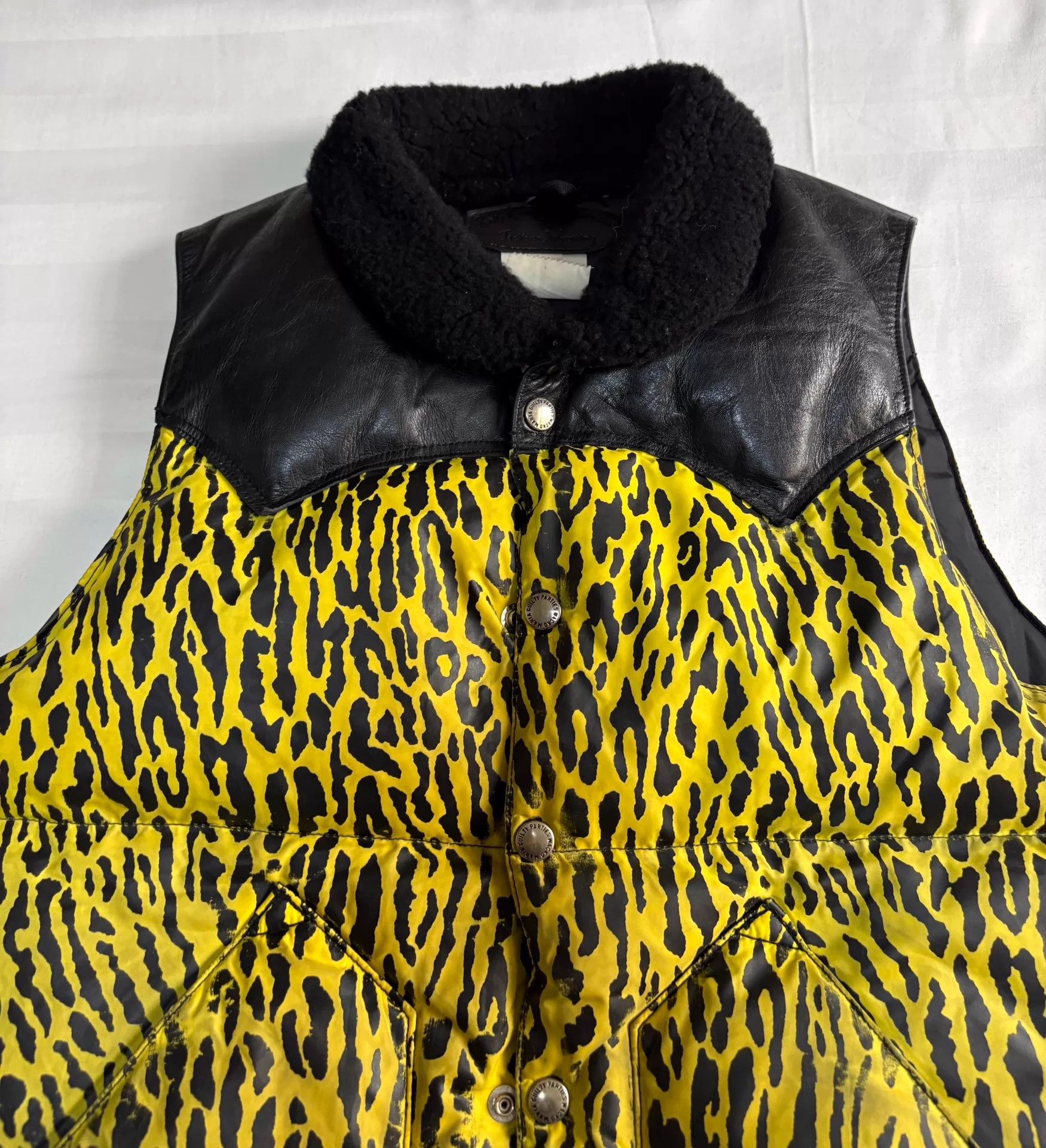 Wacko Maria WACKO MARIA x Rocky Mt. Leopard Print Down Vest Size XS / US 0-2 / IT 36-38 - 2 Thumbnail