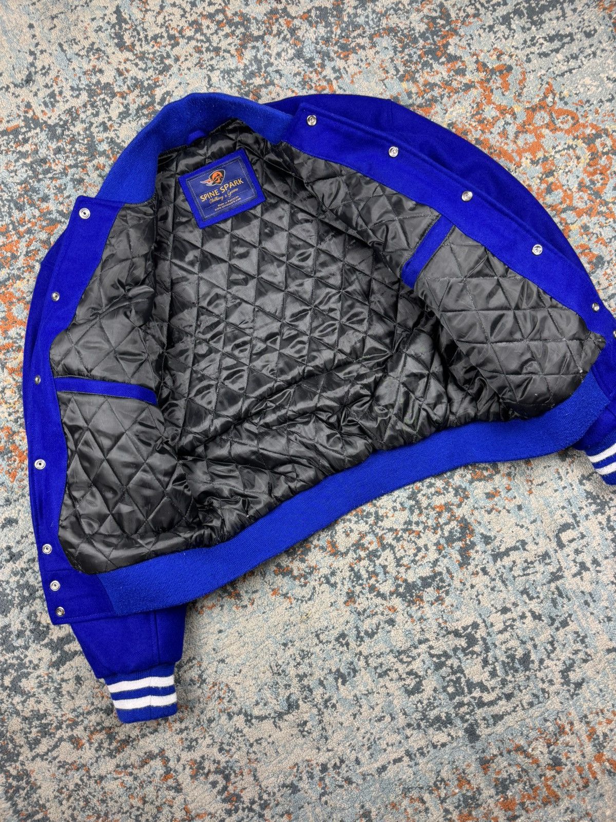 Vintage Vintage 90s Ultramarine wool Varsity Jacket Size US M / EU 48-50 / 2 - 6 Thumbnail