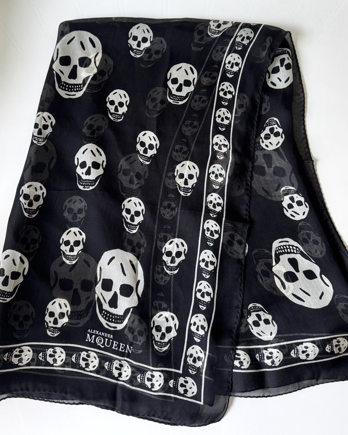 Alexander McQueen Alexander McQueen Skull Scarf Size ONE SIZE - 4 Thumbnail