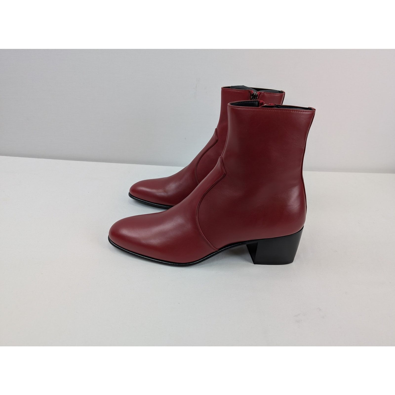 Saint Laurent Paris o1rshd1 James 60 Bootie Boots in Opyum Red Size US 9 / EU 42 - 14 Thumbnail