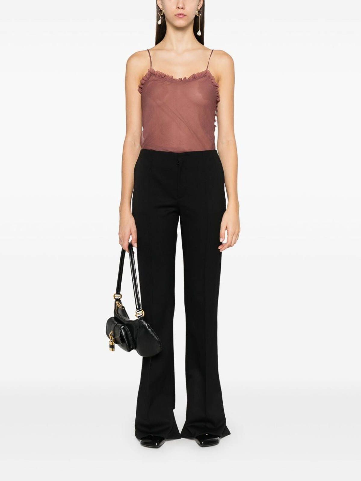 Chloe o1loc1c11025 Trousers in Black Size 27" / US 4 / IT 40 - 4 Thumbnail