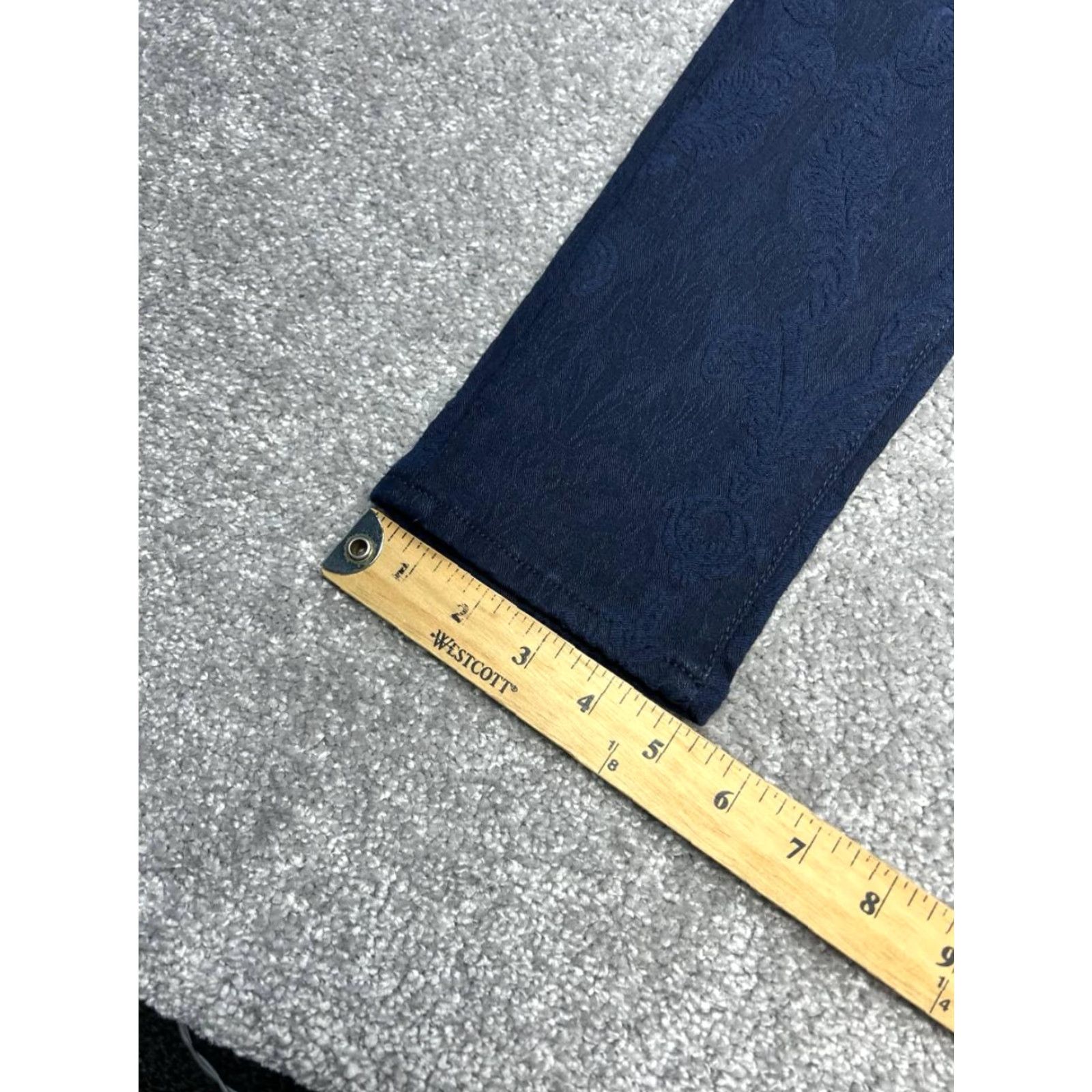 J Brand J Brand Jeans Women's 29 Blue Denim Floral 5-Pocket Skinny Mid Rise Cotton Denim 30x29 Modern Classic Size 29" - 4 Thumbnail
