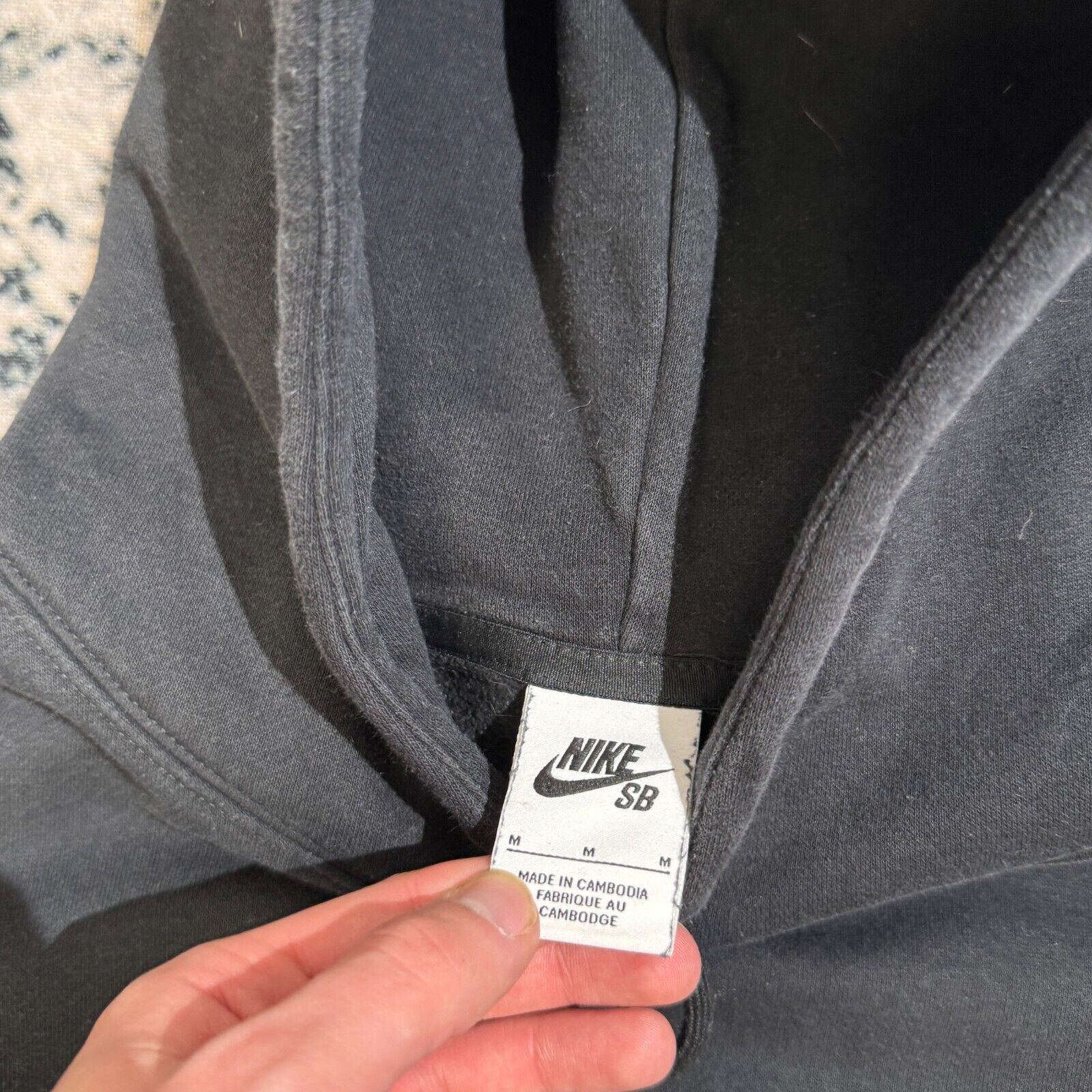 Nike Vintage Nike Unisex Black Cotton Hoodie Size M Y2K Archive Size US M / EU 48-50 / 2 - 5 Thumbnail