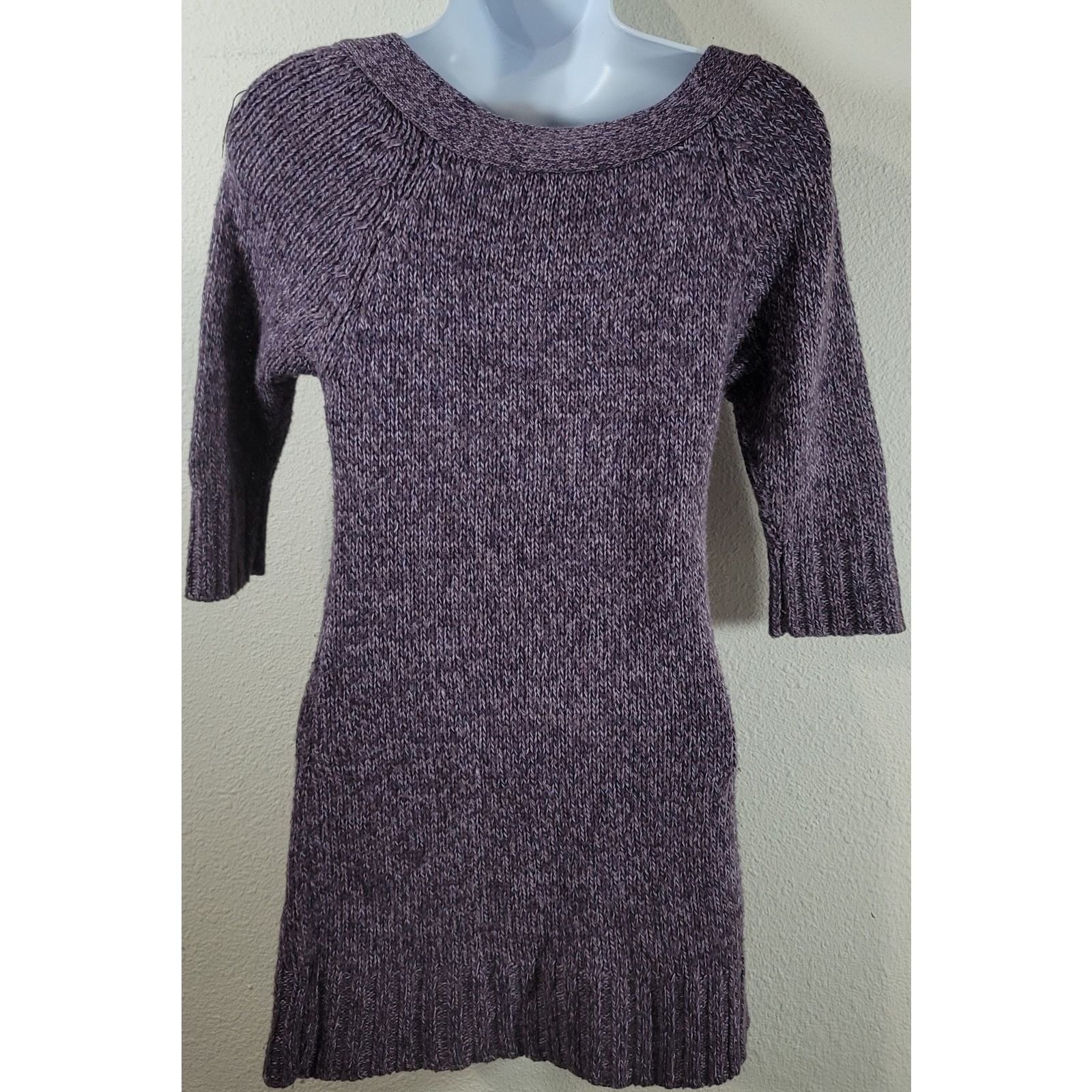 Other Pink Rose Purple Marled Boat Neck Sweater Small Lightweight Size S / US 4 / IT 40 - 2 Thumbnail