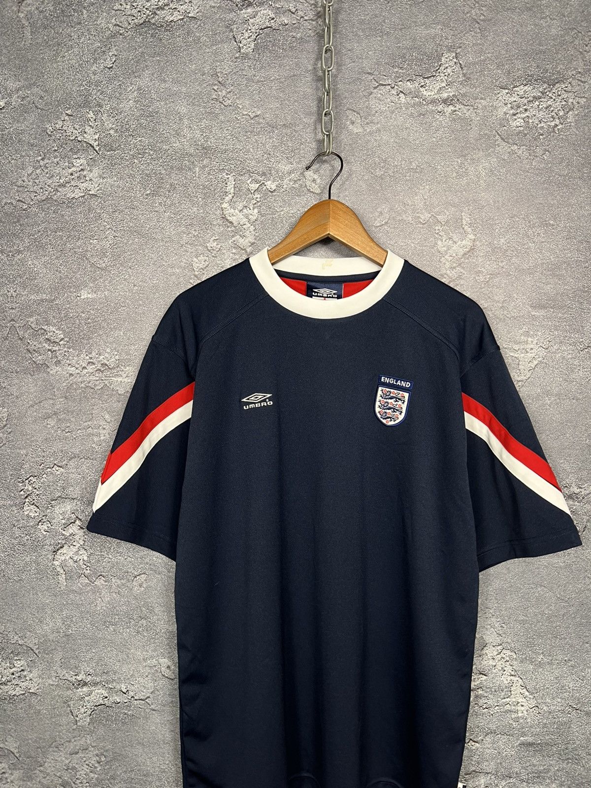 Umbro Vintage 2000s Umbro England Training Jersey T-shirt Size US XL / EU 56 / 4 - 2 Thumbnail
