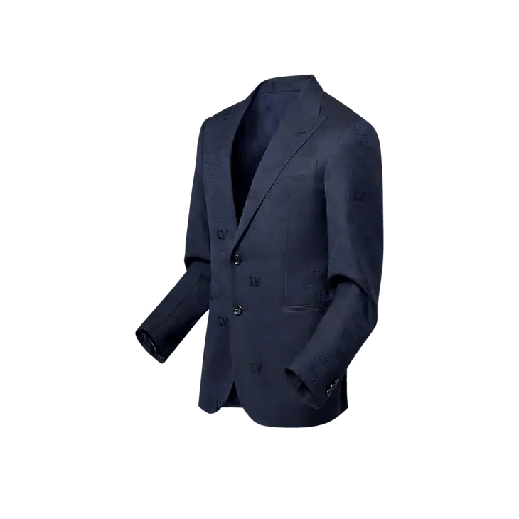Louis Vuitton Single-Breasted Wool Pont Neuf Jacket Size 48S - 2 Thumbnail