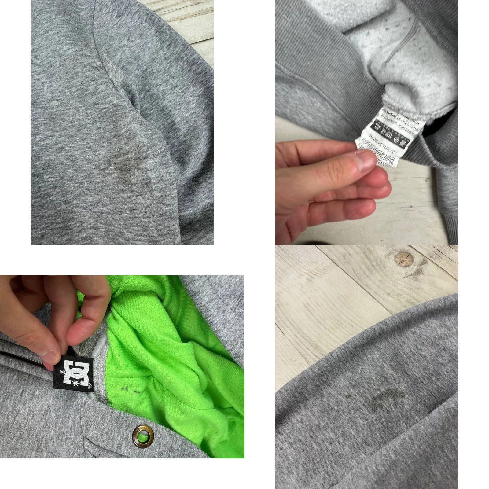 Logo 7 VINTAGE Monster Energy Hoodie DC Monster Energy Big Logo Full Zip Hooded Racing Men XL Gray Shirt Size US XL / EU 56 / 4 - 8 Thumbnail