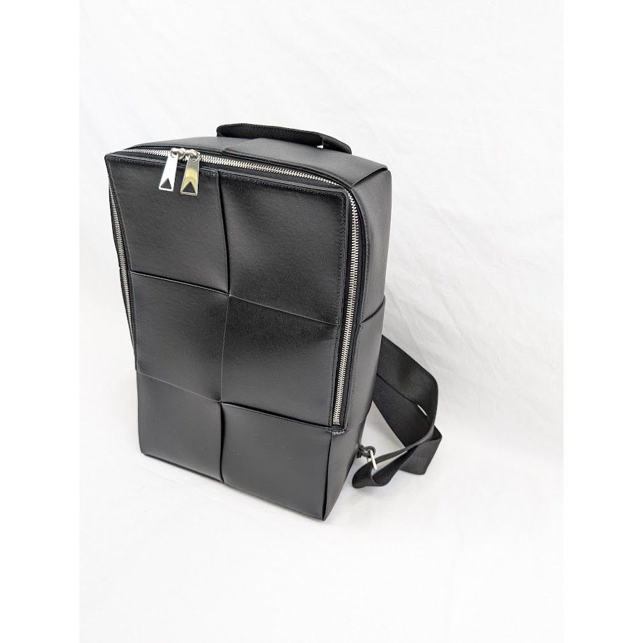 Bottega Veneta o1rshd1 Size: OS / Urban Leather Backpack in Black/Silver Size ONE SIZE - 3 Thumbnail