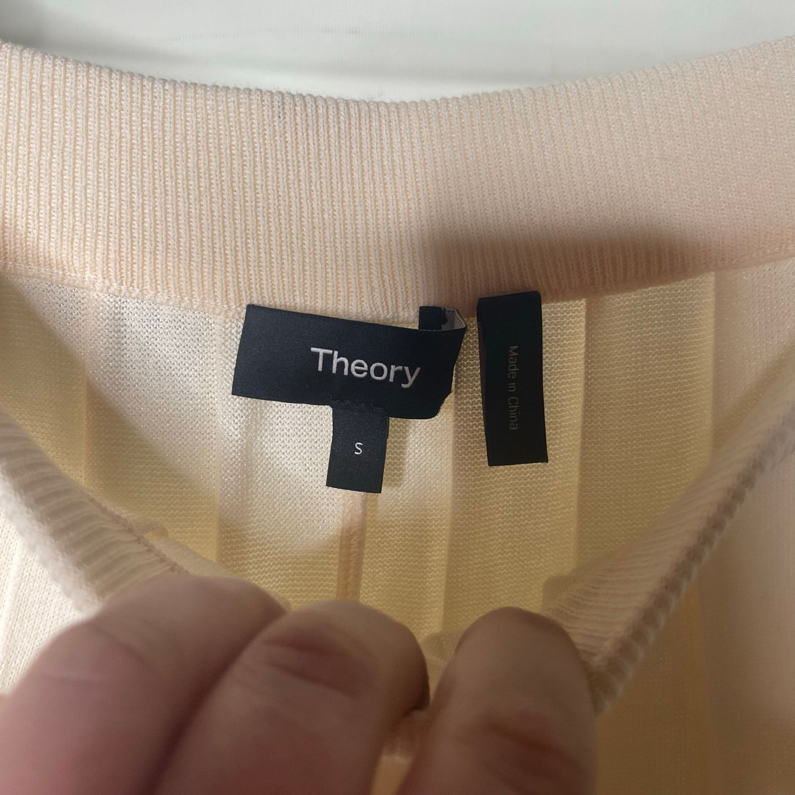 Theory Theory Pleated Palazzo Wide Leg Pull On Pants Bristol Ivory Size 26" / US 2 / IT 38 - 3 Thumbnail