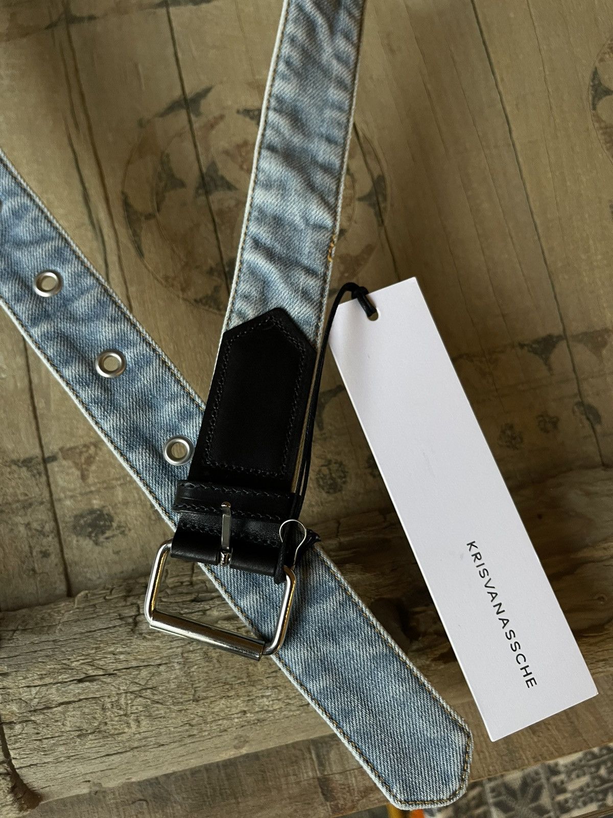 Kris Van Assche Kris Van Assche Spring 2015 Leather And Jeans Belt Size 30 - 5 Thumbnail