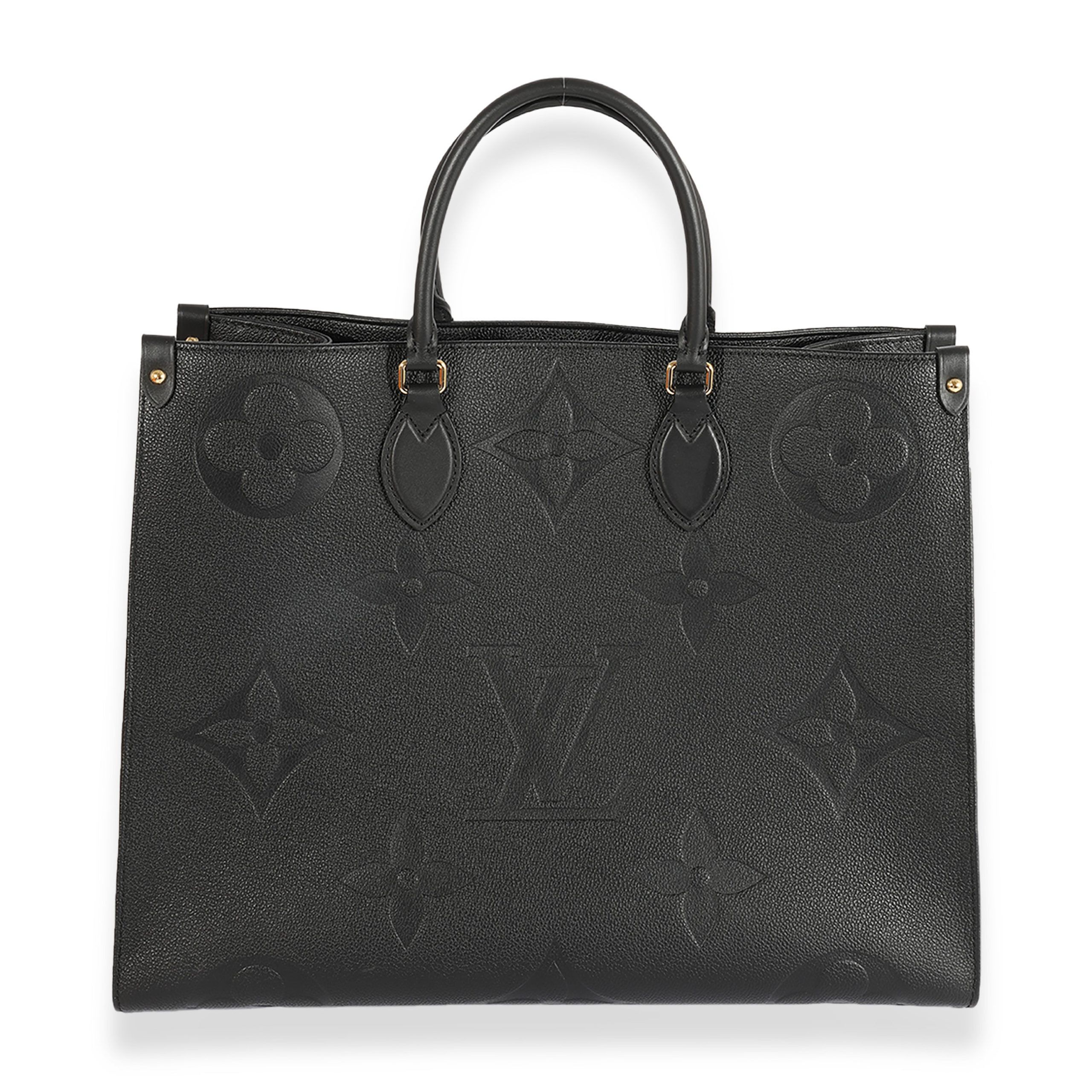 image of Louis Vuitton Black Monogram Empreinte Onthego Gm, Women's