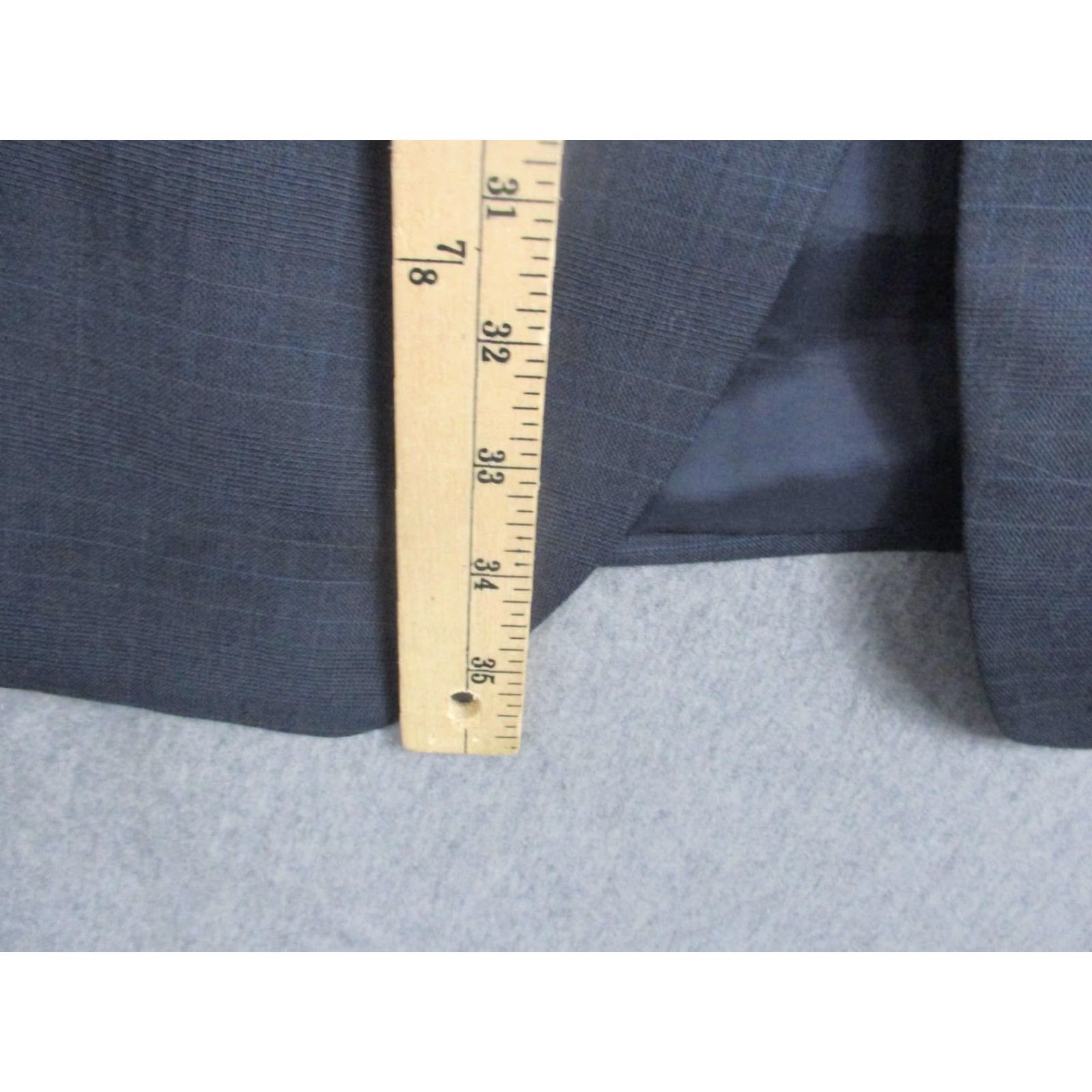 Ralph Lauren Lauren Ralph Lauren Sport Coat Blazer Mens 50L Gray Wool Cashmere Check Two-Button Notch Lapel Long Jacket/Coat Size 50R - 4 Thumbnail