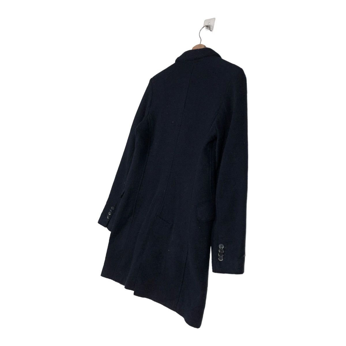 Barena 🔥RICH BLACK - WOOL LONG JACKET BARENA NEPENTHES CO LTD Size US S / EU 44-46 / 1 - 12 Thumbnail
