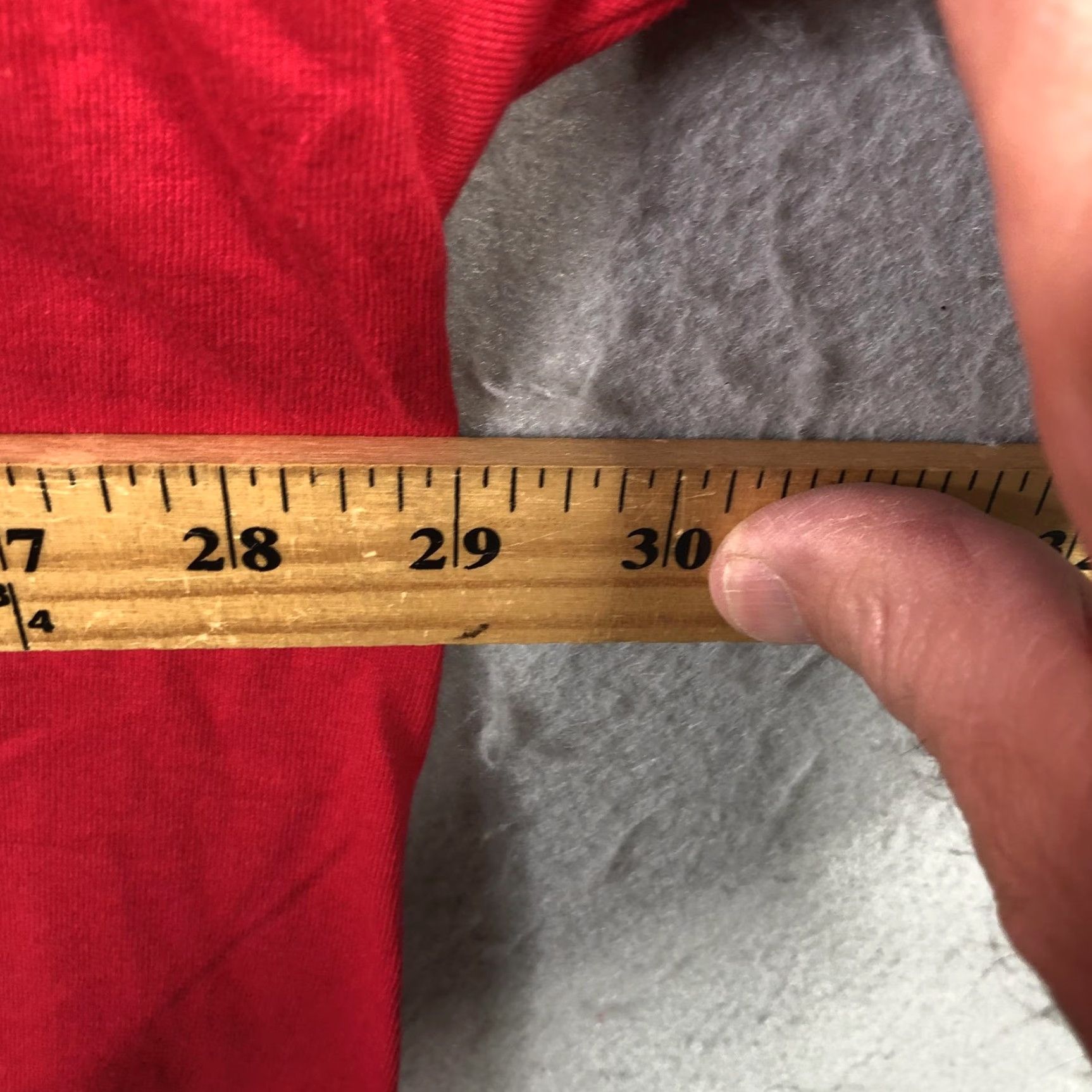 Hanes VINTAGE Hanes Shirt Mens 4XLT Red Beefy-T Tall Tee Solid Oversized Cotton Crewneck Size US XXL / EU 58 / 5 - 3 Thumbnail