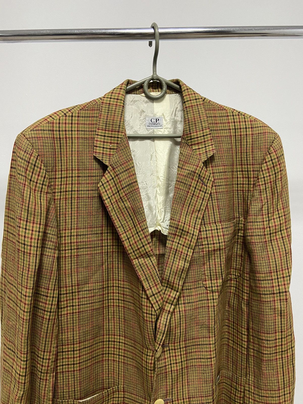 C.P. Company × Vintage Cp Company Blazer Vintage Logo Luxury 100% linen Size 50L - 2 Thumbnail
