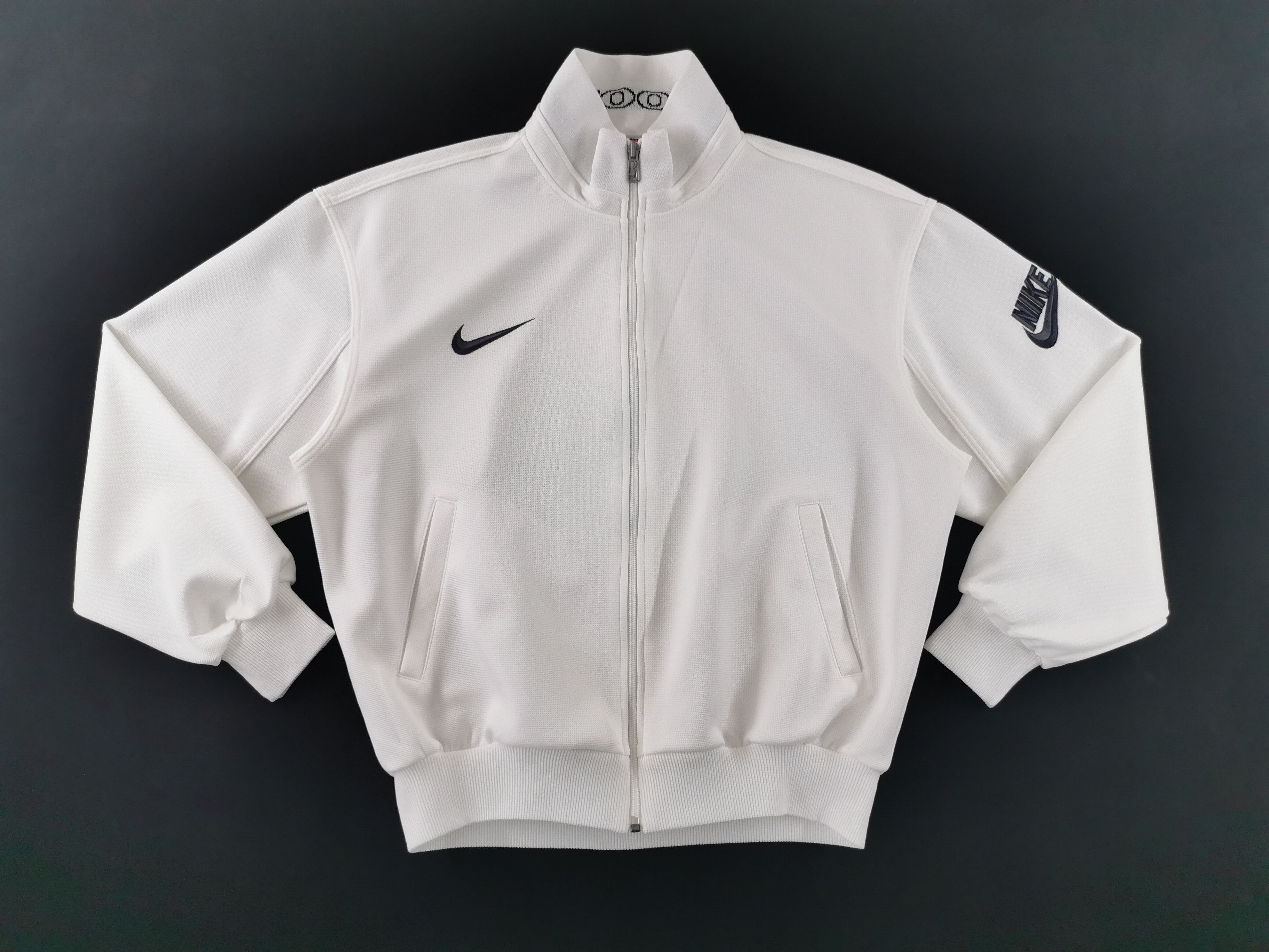 Nike Vintage 90s Nike Swoosh Track Top Jacket Made In Japan Size US M / EU 48-50 / 2 - 1 Thumbnail