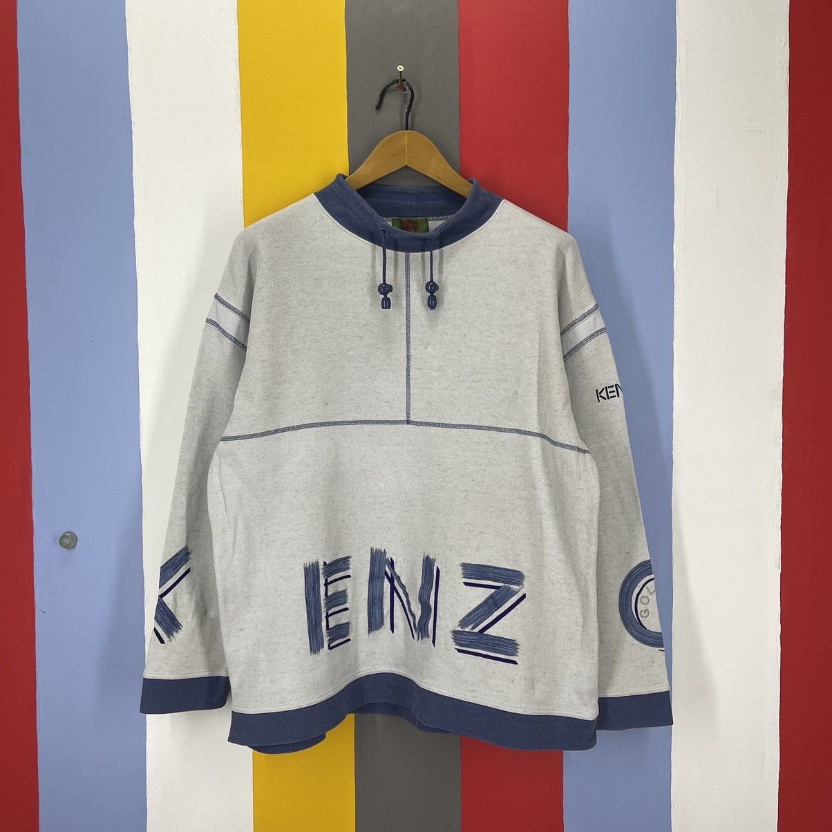 Kenzo KENZO GOLF Rare Design Spellout Sweatshirt #1713/06 Size US L / EU 52-54 / 3 - 2 Thumbnail