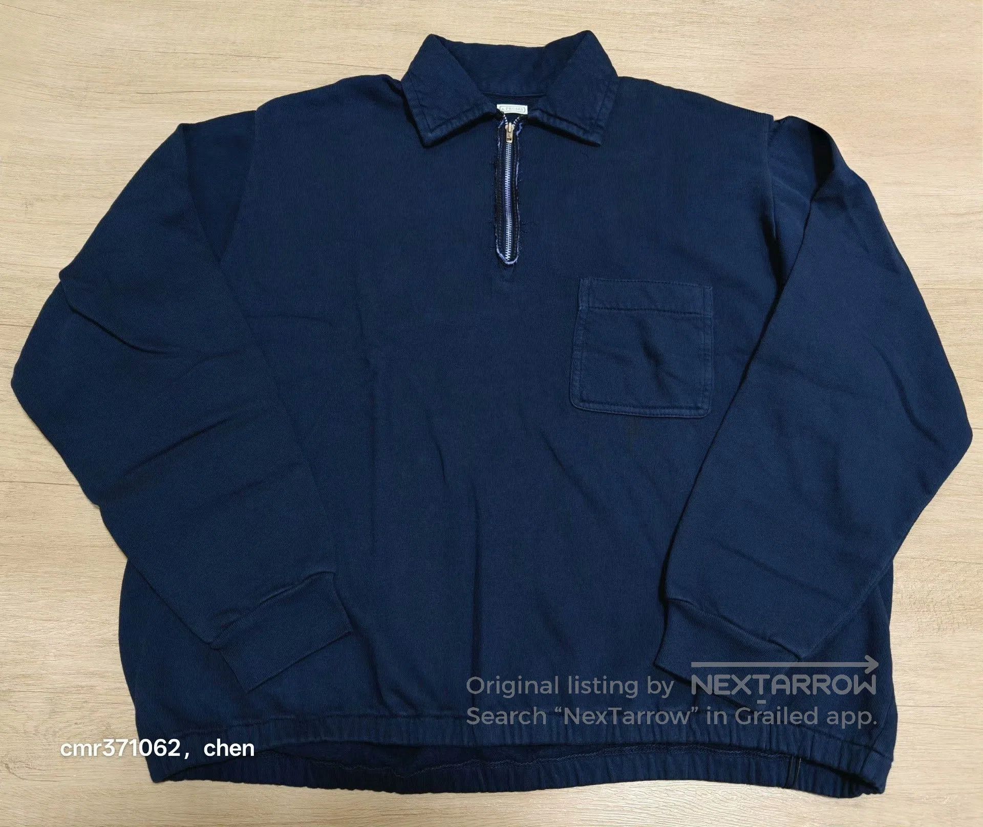 A.PRESSE a.presse 26ss Vintage Half Zip Sweatshirt. Size US M / EU 48-50 / 2 - 1 Thumbnail