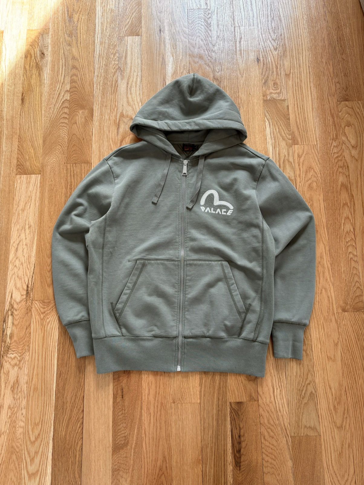 Evisu × Palace Palace Evisu Dice Full Zip Hoodie Jacket Olive Green Large Size US L / EU 52-54 / 3 - 2 Thumbnail