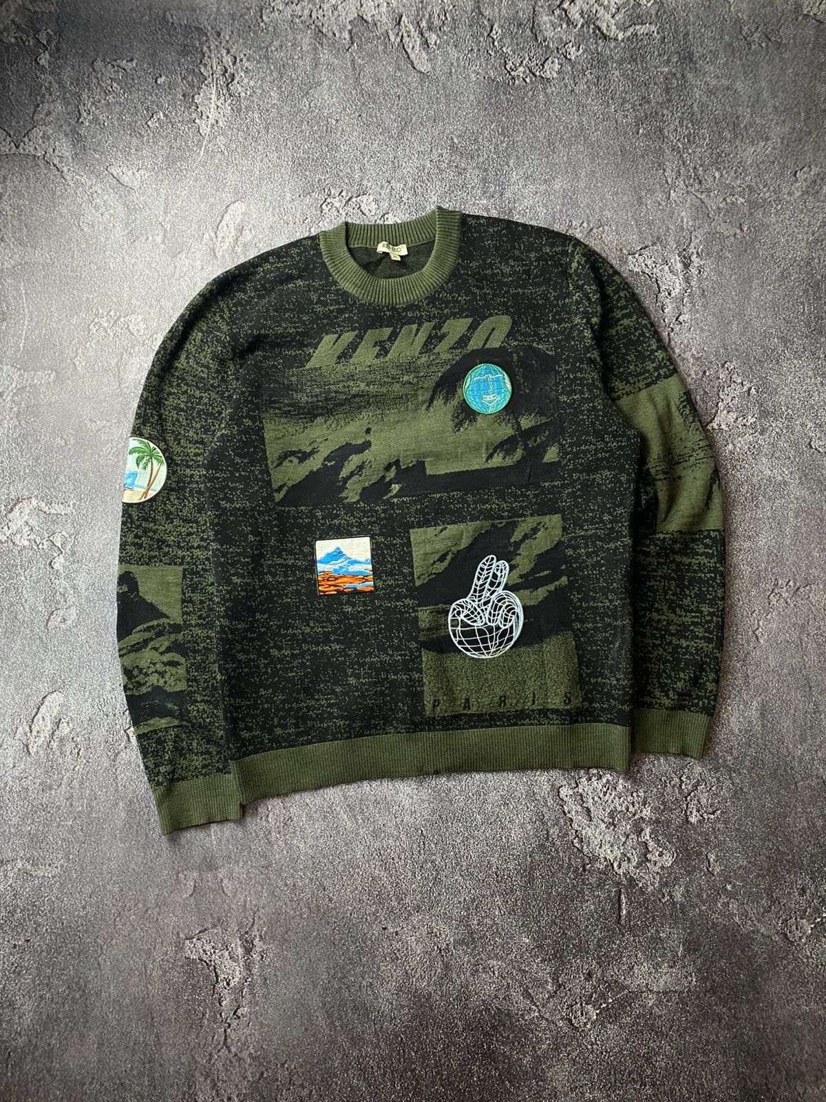 Kenzo Kenzo paris luxury streetwear sweatshirt patches sweater Size US L / EU 52-54 / 3 - 1 Thumbnail