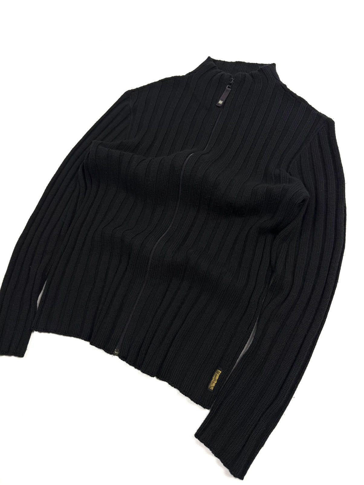 Armani Armani Jeans Y2K Full Zip Wool Blend Knit SweaterAvant Garde Size US M / EU 48-50 / 2 - 8 Thumbnail