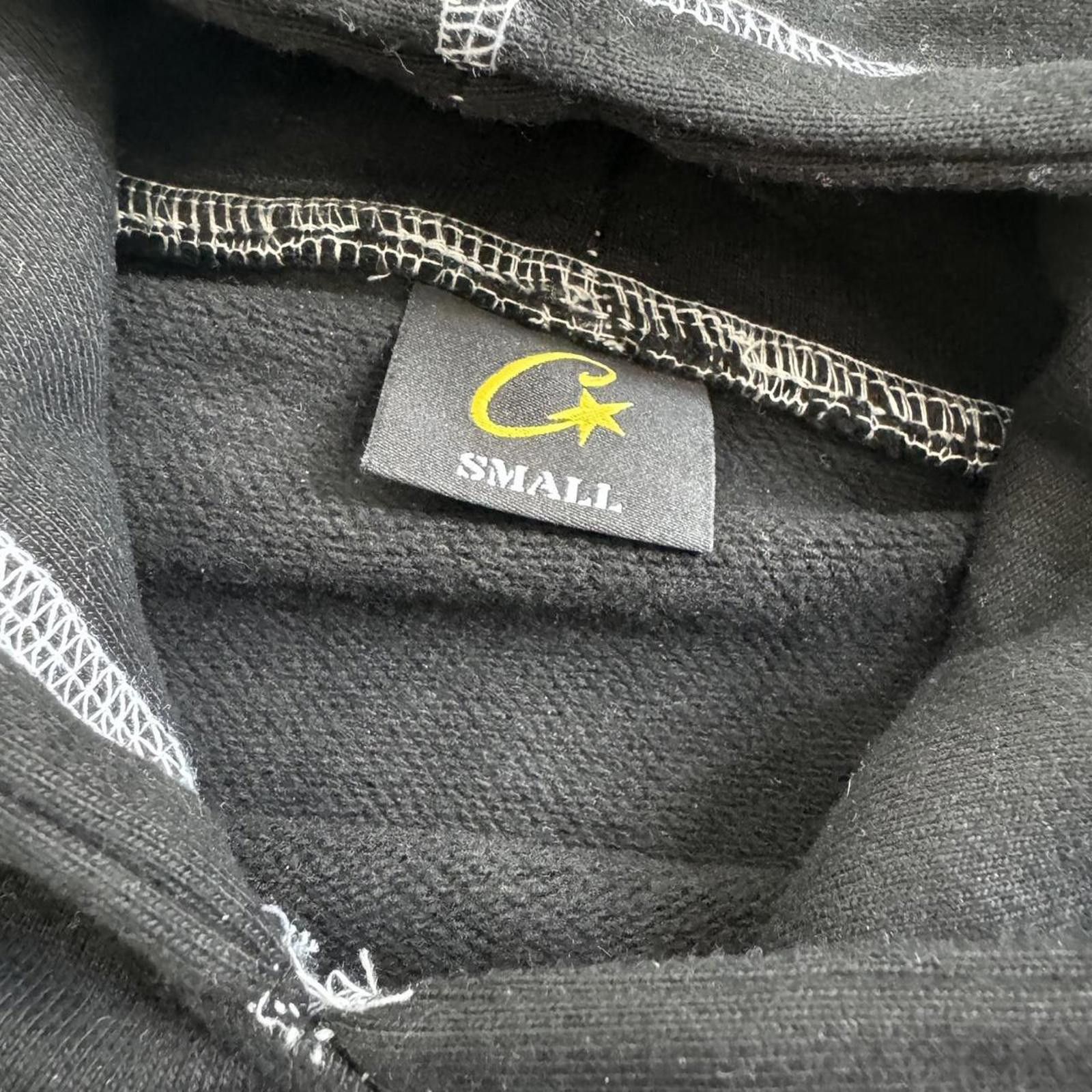 Designer Black Corteiz hoodie with white stitching Size US S / EU 44-46 / 1 - 3 Thumbnail