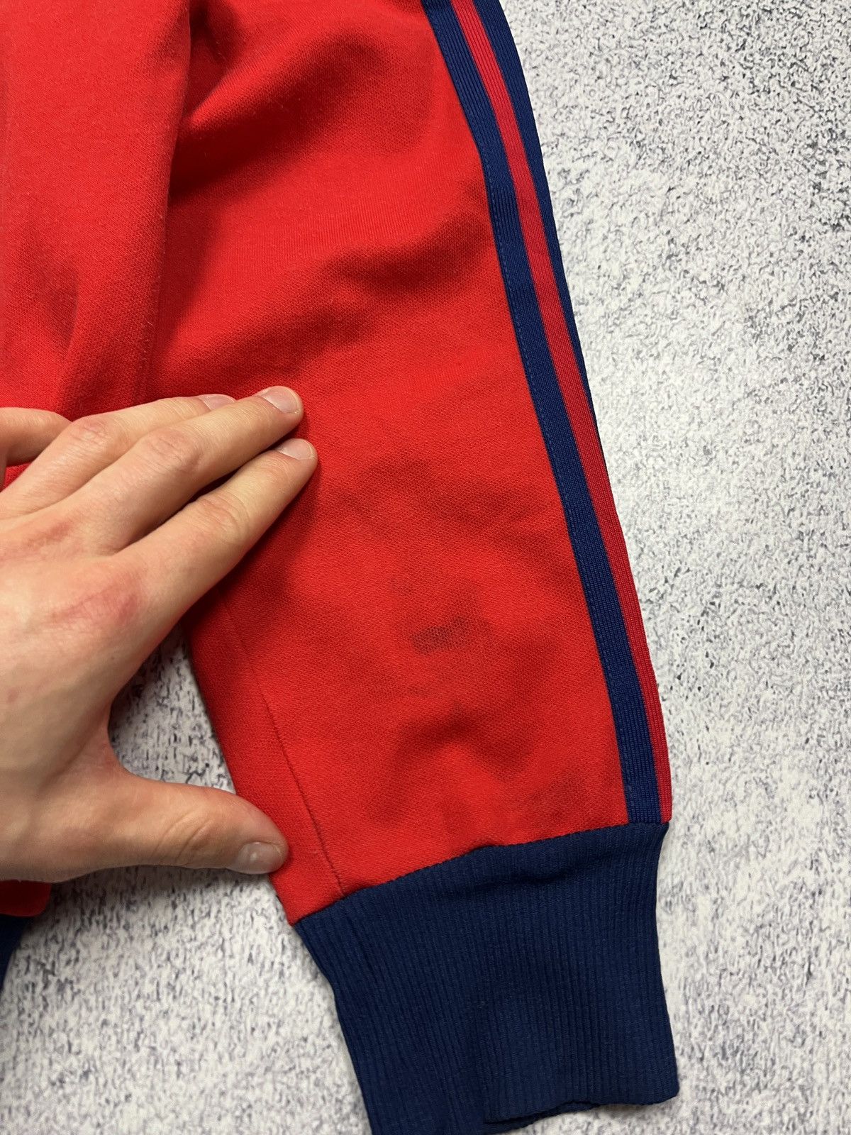 Adidas Vintage 90's Adidas Retro YUGOSLAVIA Red Zip Track Jacket Size US M / EU 48-50 / 2 - 6 Thumbnail