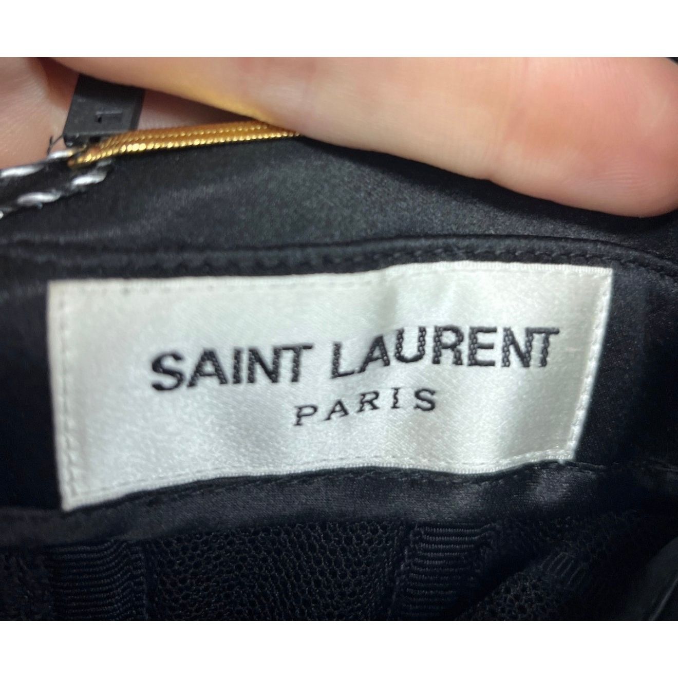 Saint Laurent Paris Saint Laurent Black Crystal Embellished Dress Sz.34XS Size XS / US 0-2 / IT 36-38 - 7 Thumbnail