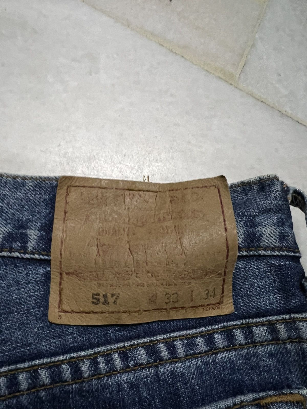 Levi's 💥Crazy 90’s💥Levis 517 Flare Denim Jeans Size US 32 / EU 48 - 19 Thumbnail