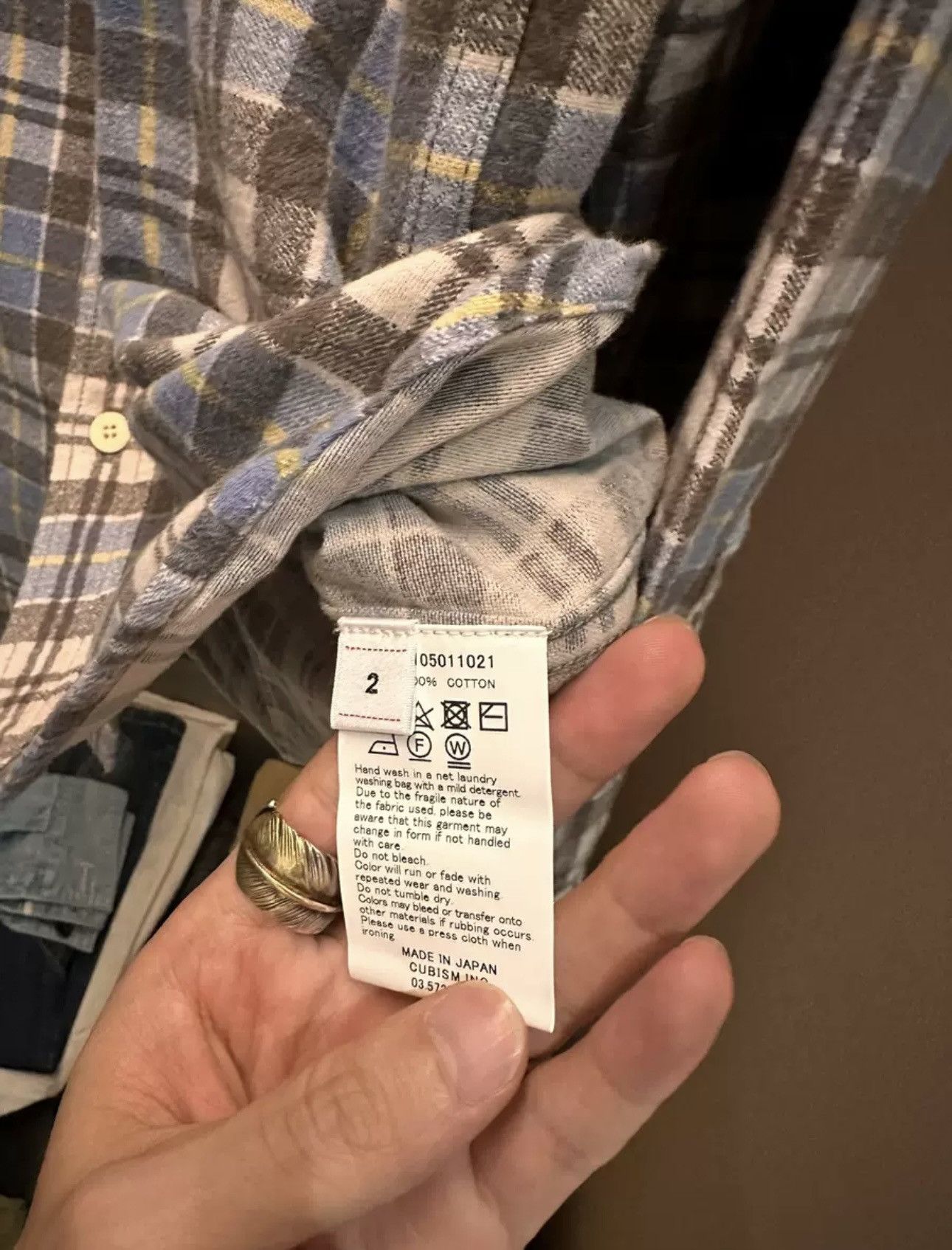 Visvim Visvim 24ss pioneer khadi check l/s Size US M / EU 48-50 / 2 - 5 Thumbnail