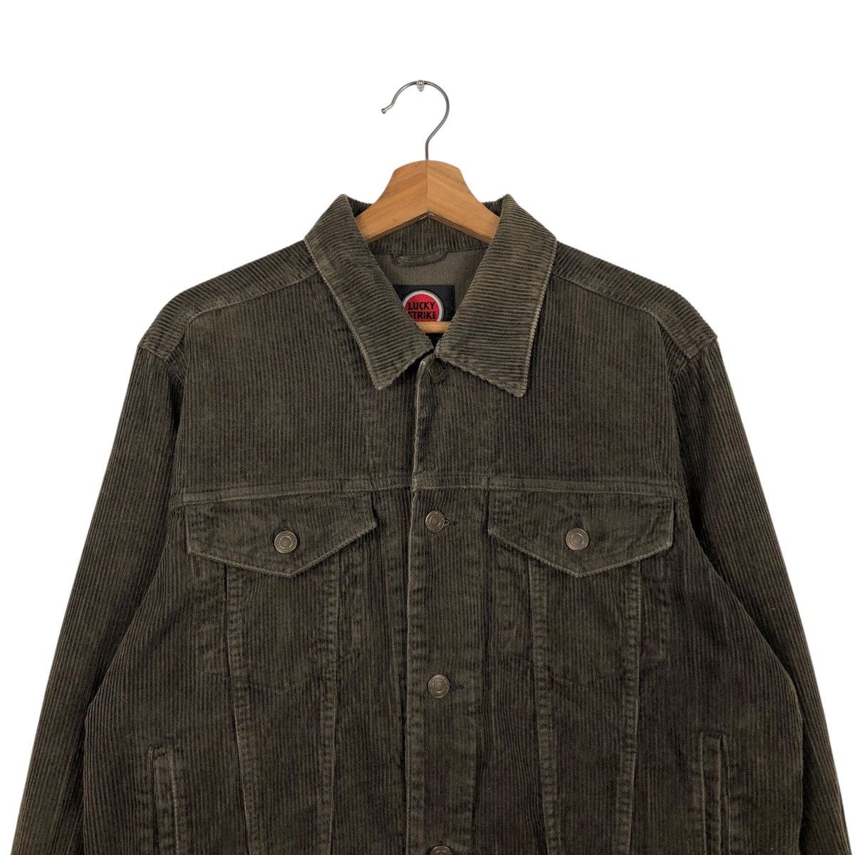 Japanese Brand × Vintage 📌Vintage Trucker Biker Jacket Lucky Strike Originals Size US M / EU 48-50 / 2 - 4 Thumbnail