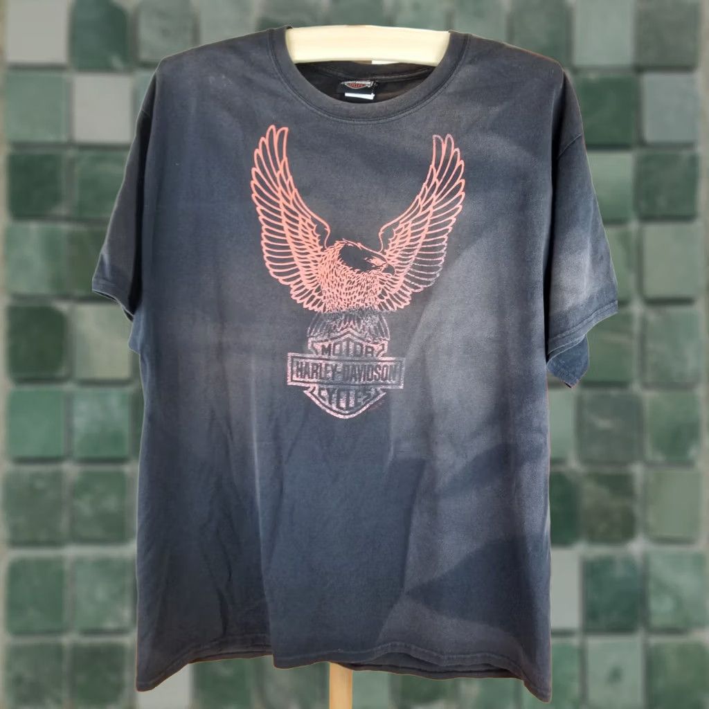 Harley Davidson VINTAGE Harley-Davidson OLD SCHOOL HD MC SUN FADED BLACK COTTON T-SHIRT XL Men Size US XL / EU 56 / 4 - 1 Thumbnail
