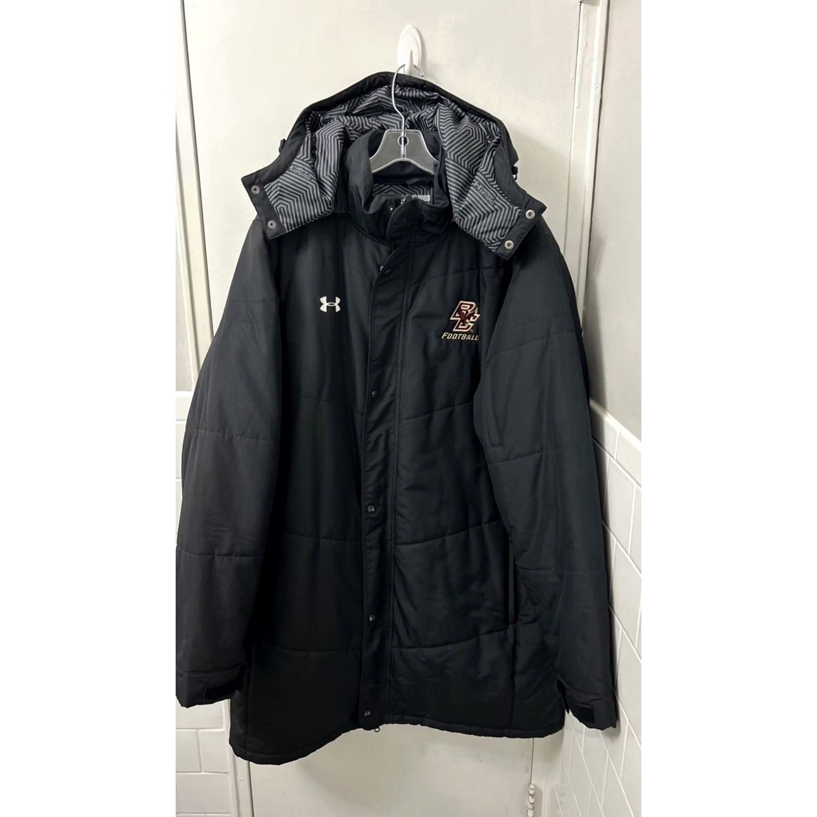 Under Armour Under Armour ColdGear Infrared Parka Jacket Mens 3XL Black Boston College Puffer Size US XXL / EU 58 / 5 - 2 Thumbnail