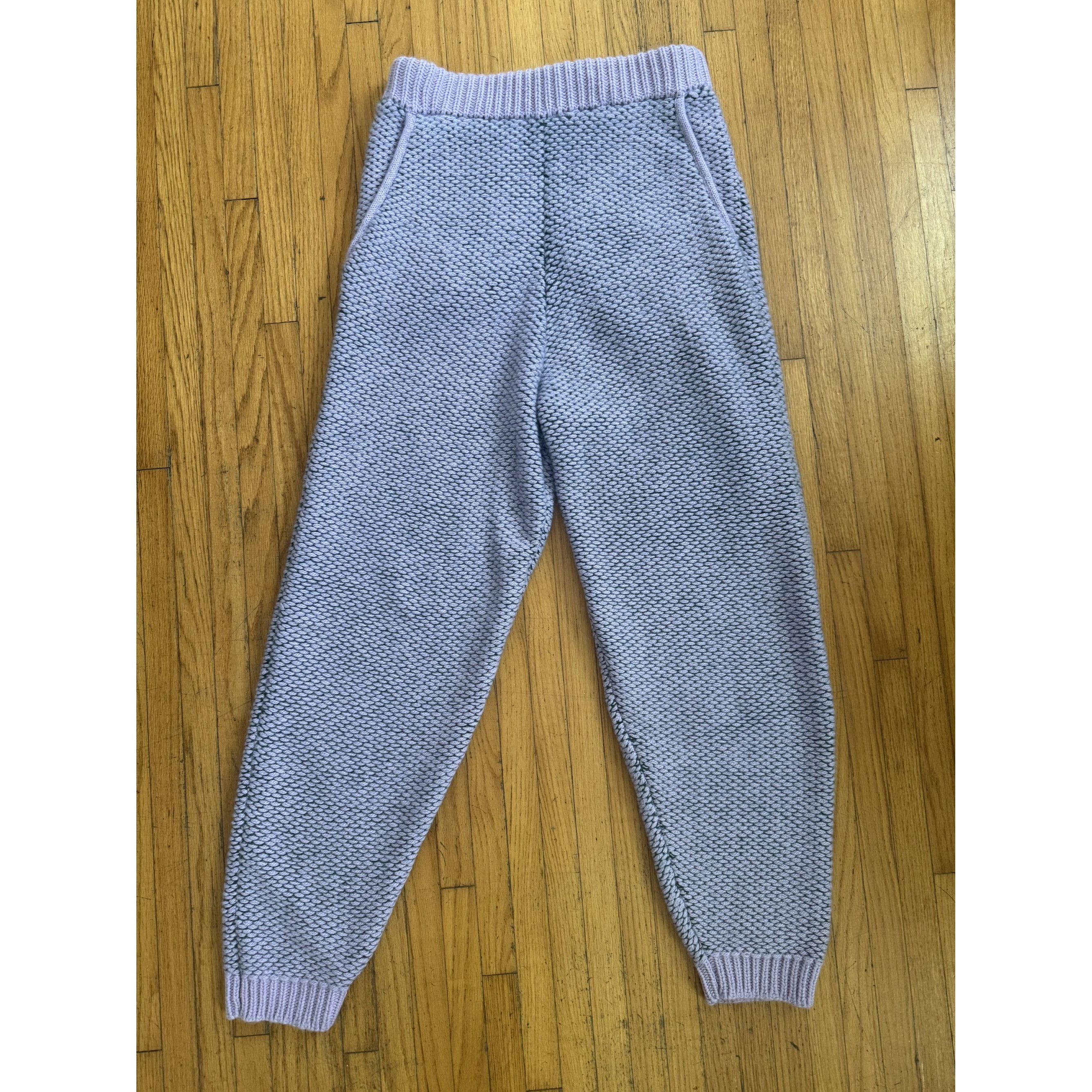 The Elder Statesman The Elder Statesman Women’s Cashmere Sweatpants – Lilac & Fo Size 29" - 1 Thumbnail