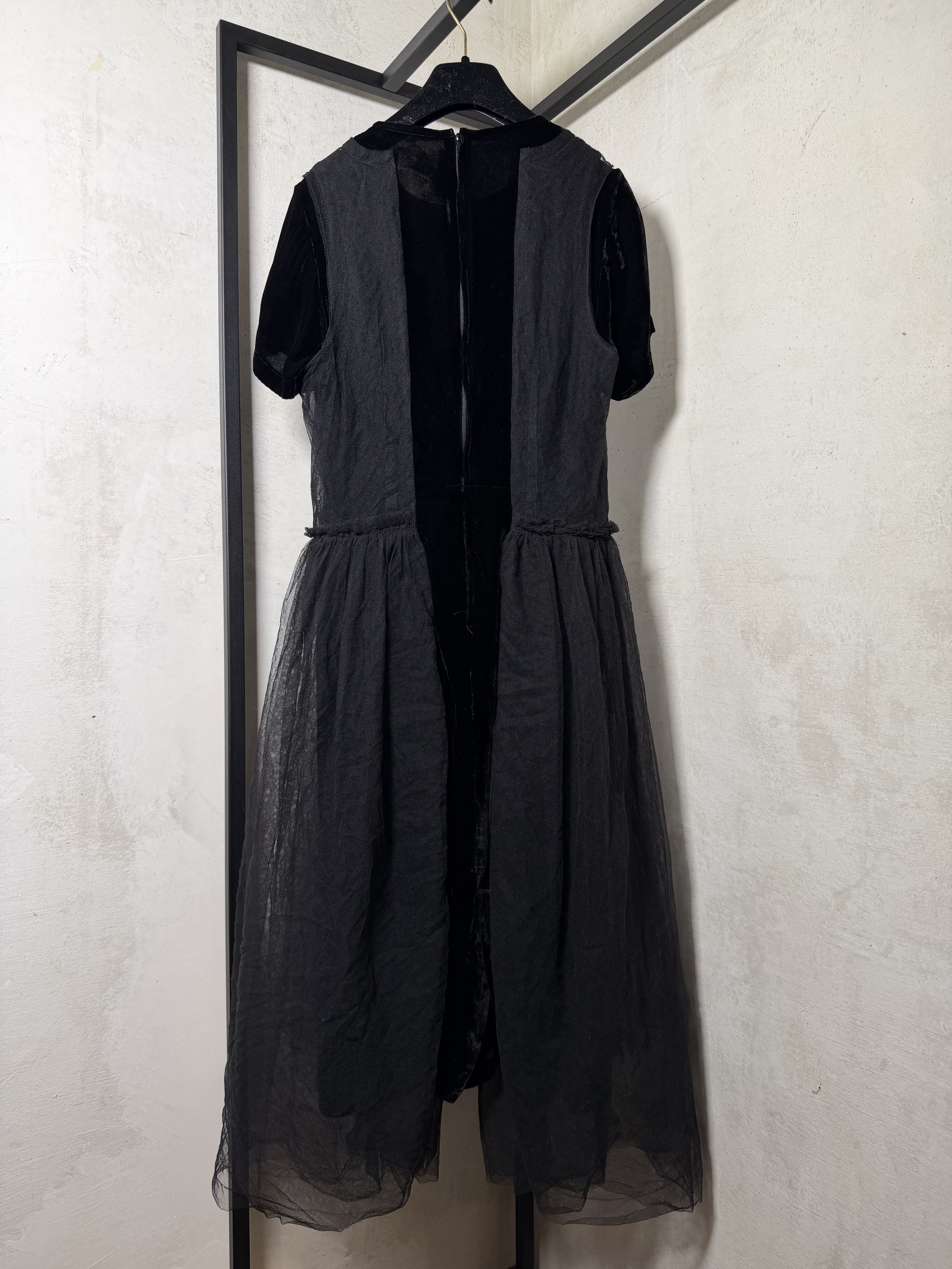 Comme des Garcons COMME des GARCONS Mesh Switching Velor Dress Size XS Size XS / US 0-2 / IT 36-38 - 5 Thumbnail