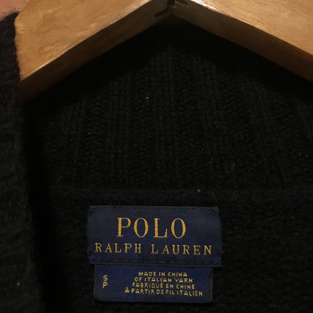Polo Ralph Lauren × Ralph Lauren Ralph Lauren sweater turtleneck black wool cashmere Size S / US 4 / IT 40 - 2 Thumbnail