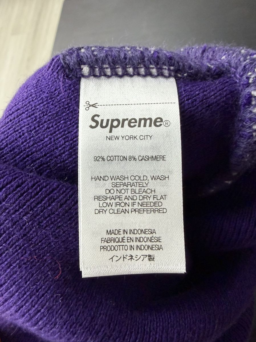 Supreme Supreme Big Logo Beanie Purple (FW25) Size ONE SIZE - 3 Thumbnail