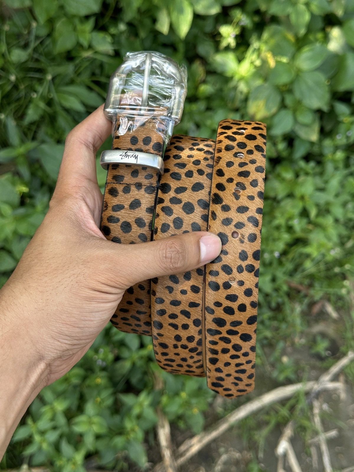 Stussy Stussy Bamboo buckle belts "Leopard pattern" Size ONE SIZE - 1 Thumbnail