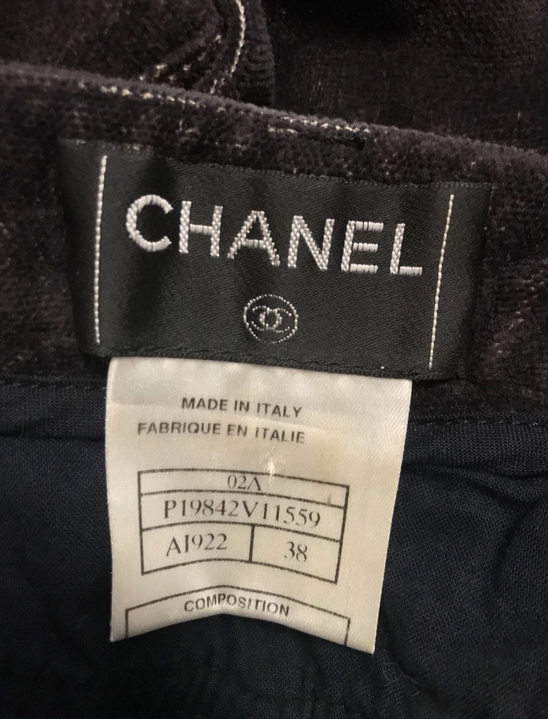 Chanel Vintage Chanel Velvet Runway Pants Size 26" / US 2 / IT 38 - 3 Thumbnail