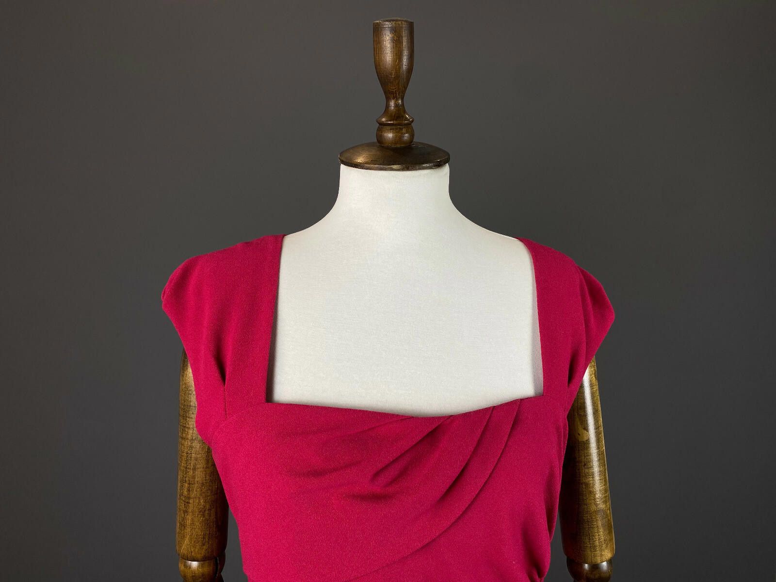 Designer Ladies L. K.Bennet Red Sleeveless A-Line Dress Size 10 Size L / US 10 / IT 46 - 2 Thumbnail