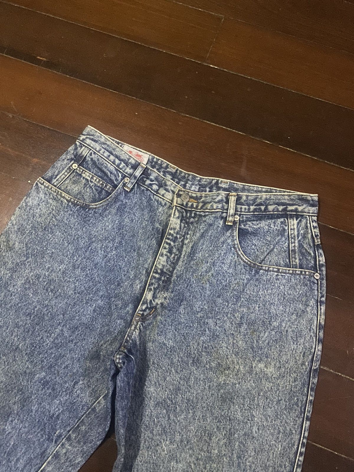 Blue Blue Japan × Designer Fire 🔥 BLUE WAY japan denim stone wash acid wash baggy Size US 38 / EU 54 - 6 Thumbnail