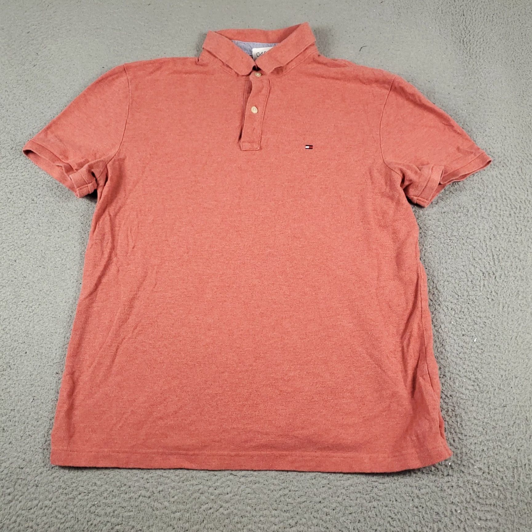 Tommy Hilfiger Tommy Hilfiger Polo Shirt Red Large Mens Casual Short Sleeve Classic Size US L / EU 52-54 / 3 - 2 Thumbnail