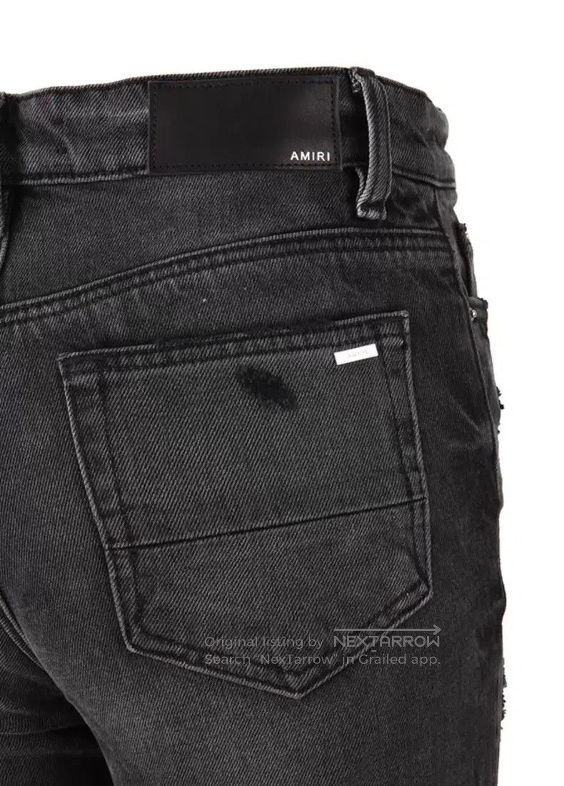 Amiri Amiri Black Ripped Denim Jeans Size 25 Size 25" / US 0 / IT 36 - 5 Thumbnail
