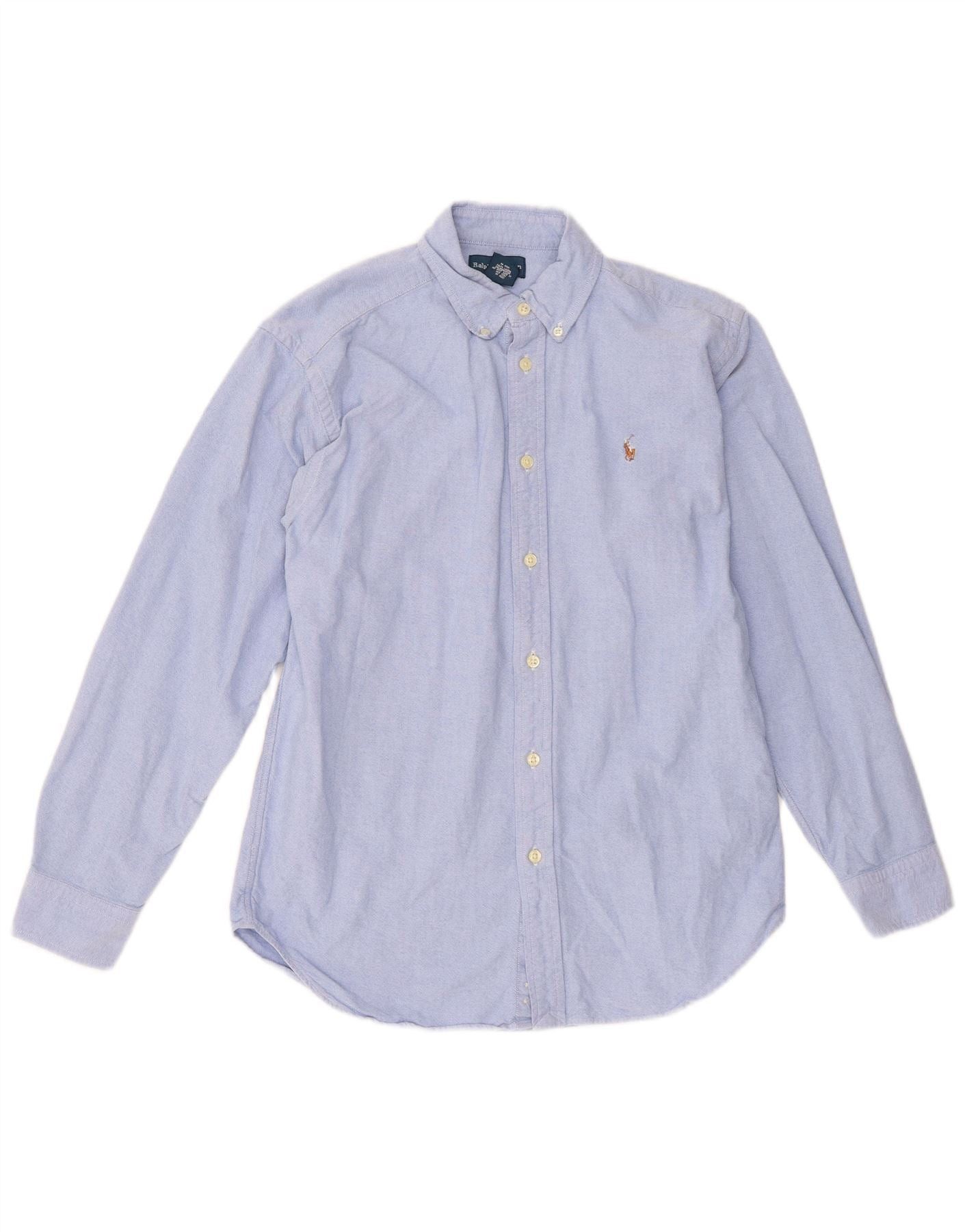 Ralph Lauren Boys Shirt 15-16 Years Blue Cotton Size XL / US 12-14 / IT 48-50 - 1 Thumbnail