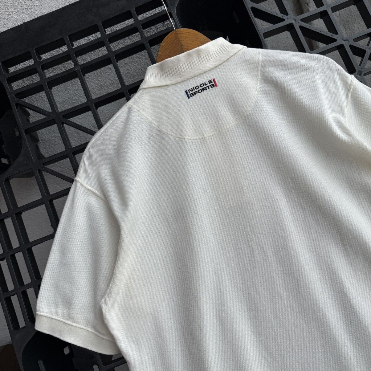 Nicole Club Vintage Nicole Sports Cream Embroidery Polos Size US L / EU 52-54 / 3 - 10 Thumbnail