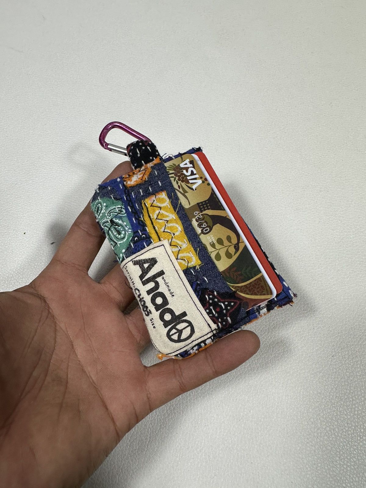 Other Custom Made Distressed Paisley Patchwork Card Holder Size ONE SIZE - 5 Thumbnail