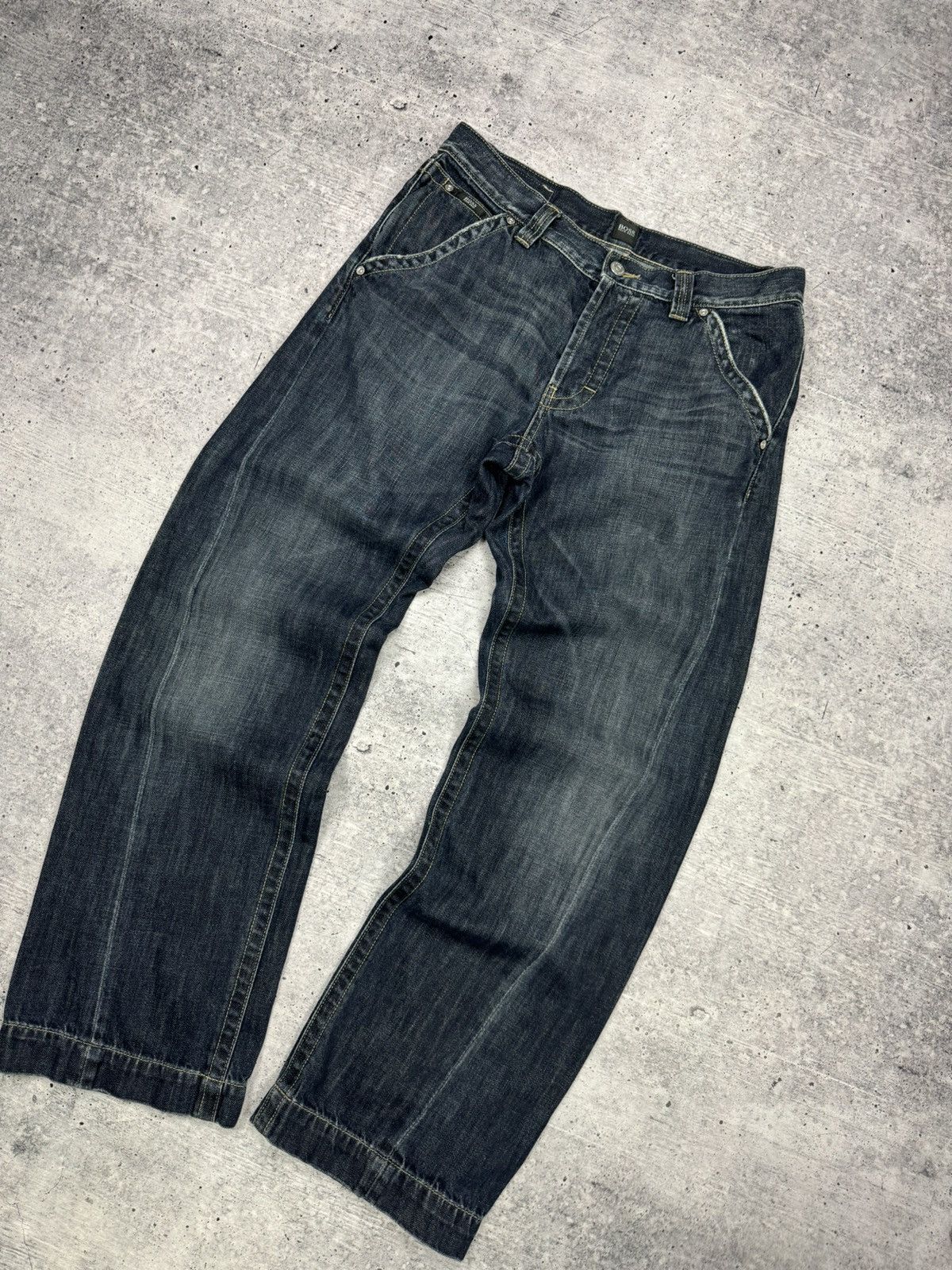 Hugo Boss × Vintage Vintage Y2K Style Hugo Boss Button Pockets Archive Jeans Size US 33 - 4 Thumbnail