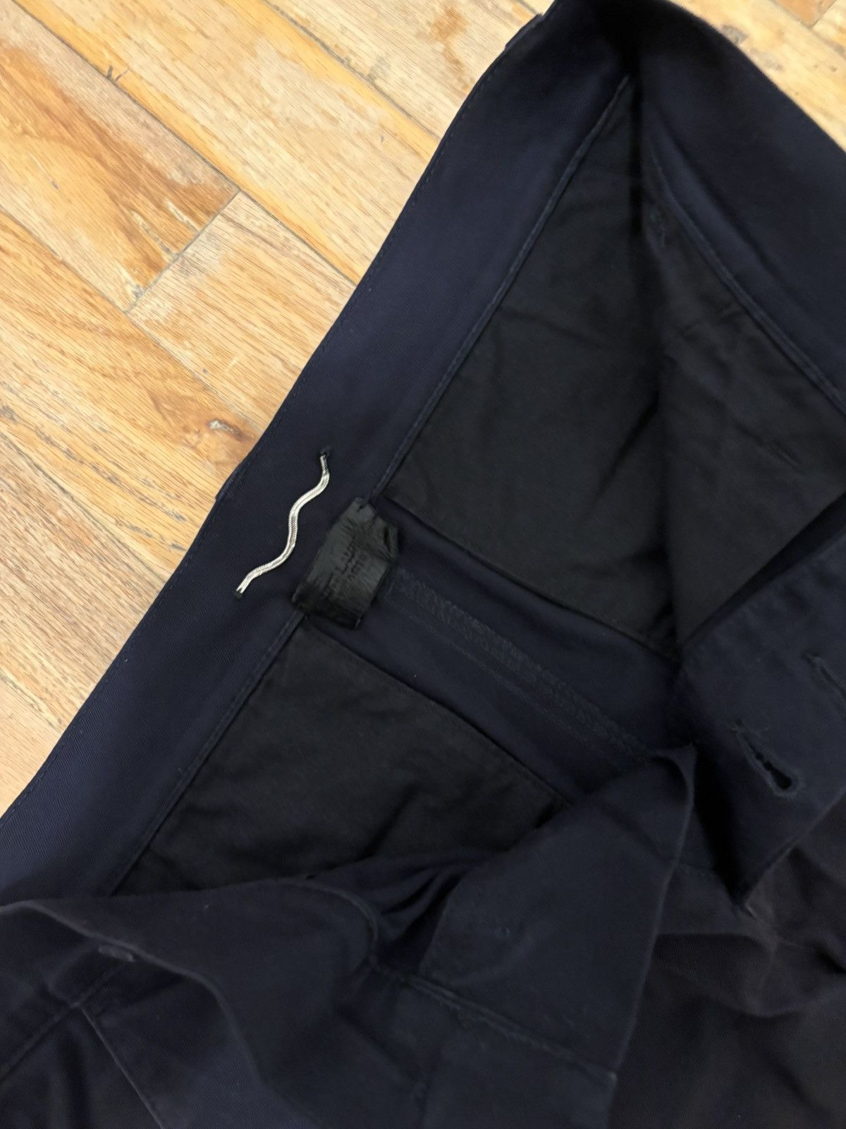 Saint Laurent Paris Saint Laurent Classic Navy Blue Slim Cotton Chino Size US 28 / EU 44 - 3 Thumbnail