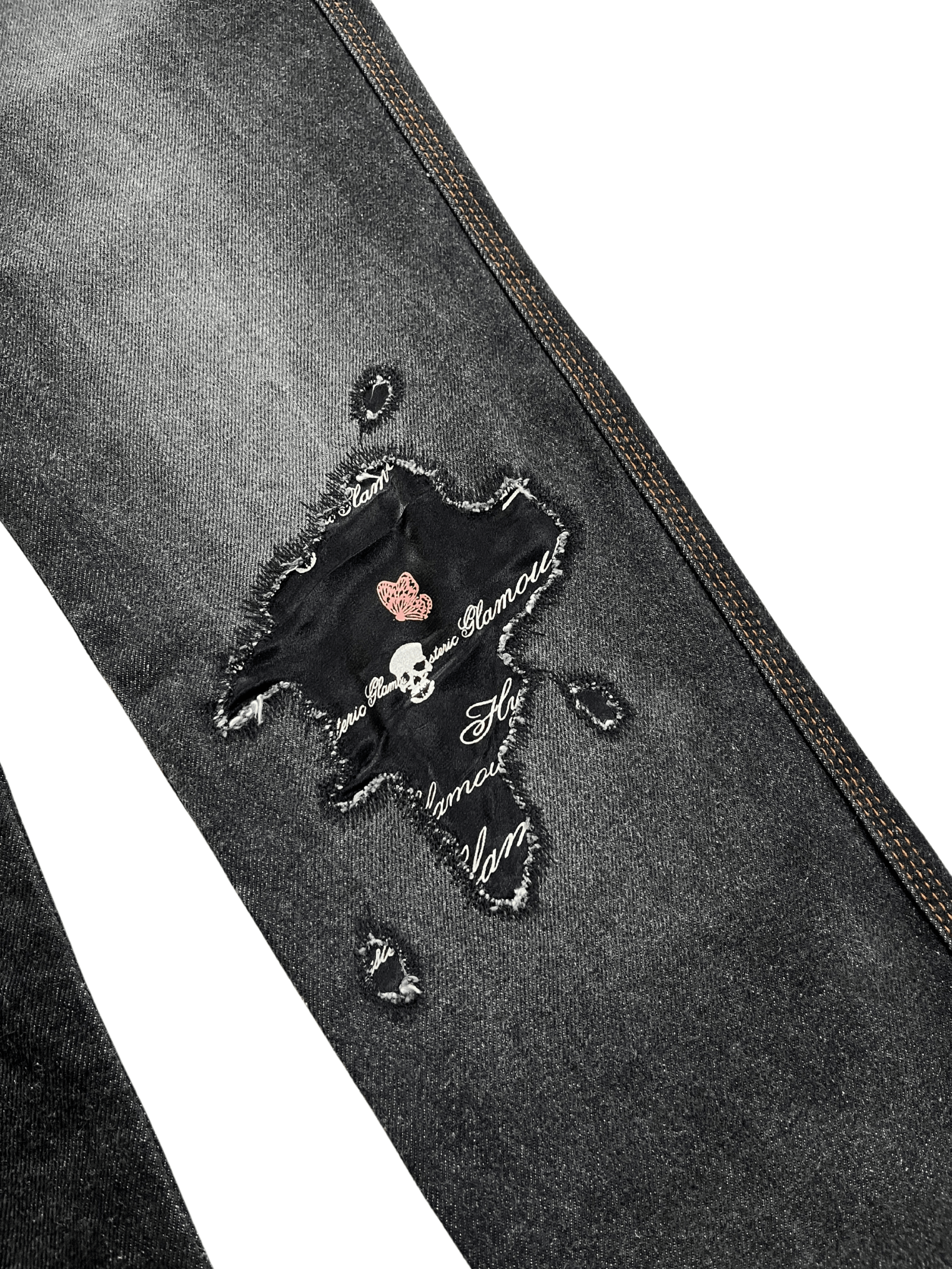 Hysteric Glamour × If Six Was Nine × Japanese Brand Hystery Glamour - Patchwork Skull Jeans Size 29" - 3 Thumbnail